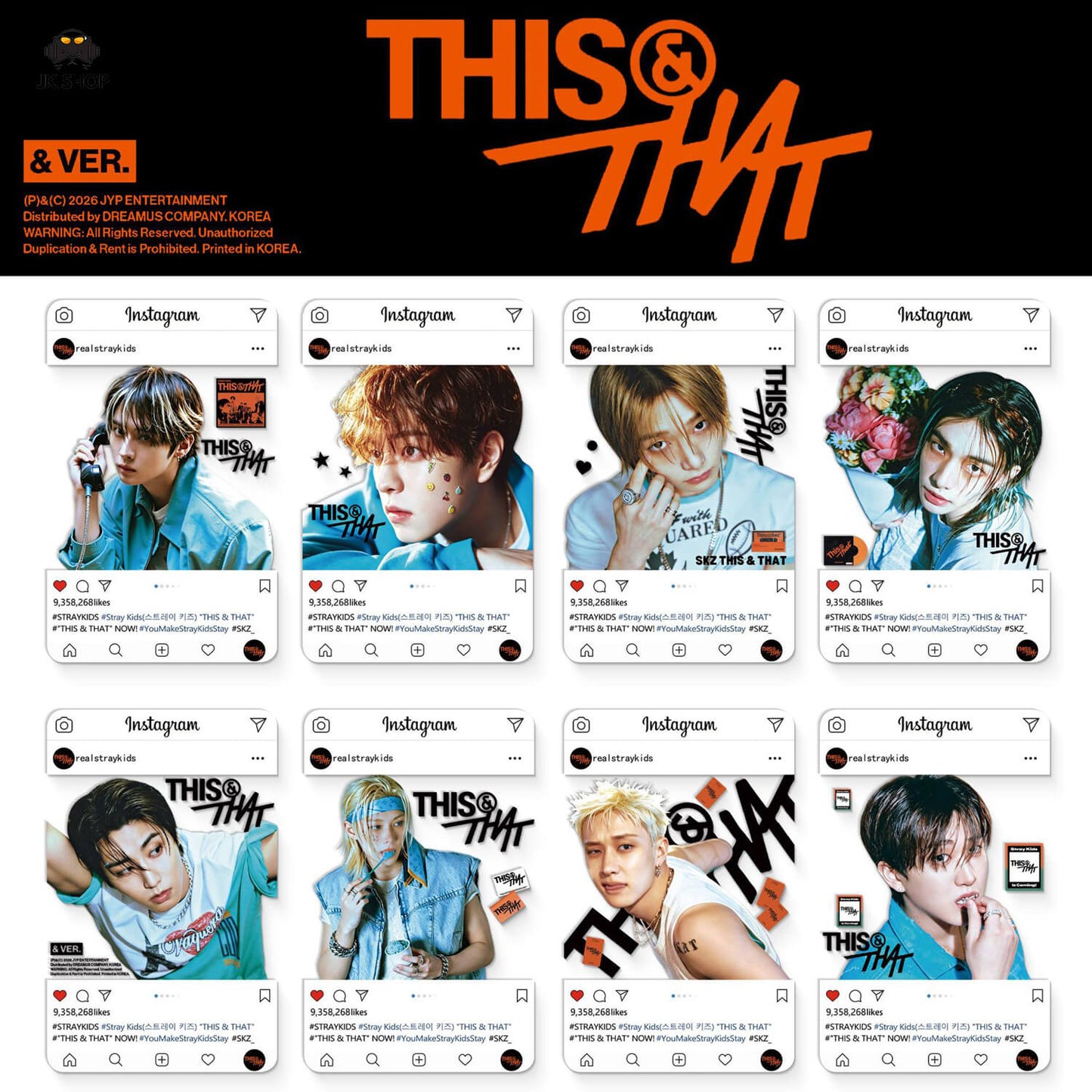Straykids Transparent instagram Card Collection<New DO IT Collection!>