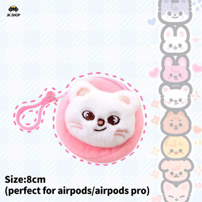 SK Mini Plush Airpods Pouch Coin Purse