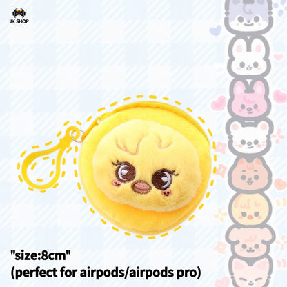 SK Mini Plush Airpods Pouch Coin Purse