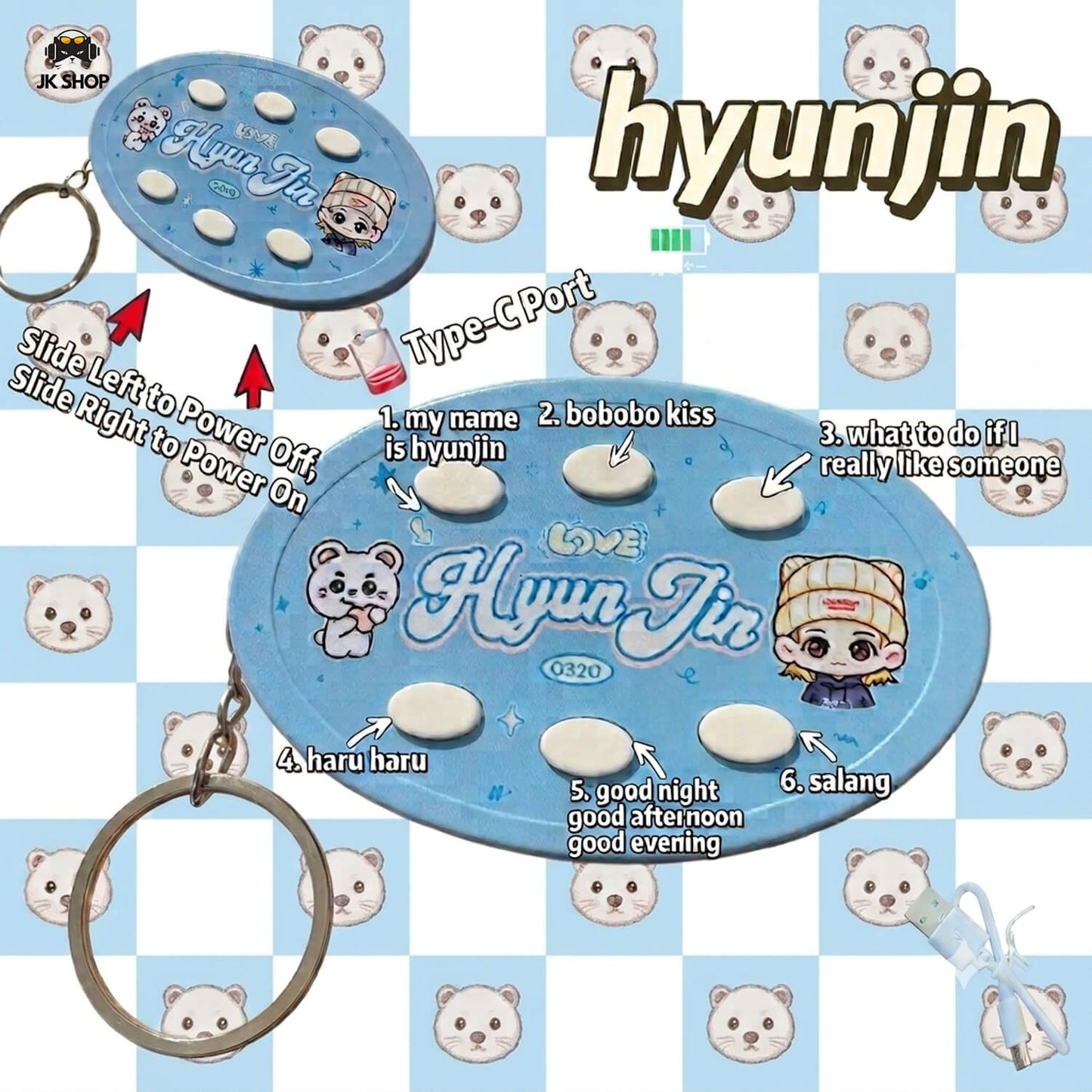 SK Sound Keychain Collection<Low in Stock>