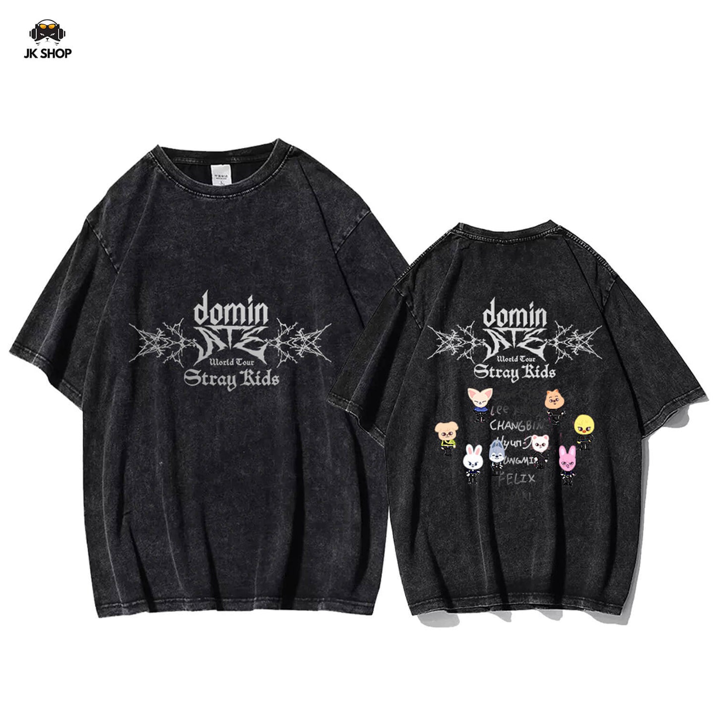 StrayKids insipired ATE Vintage Washed T-Shirt