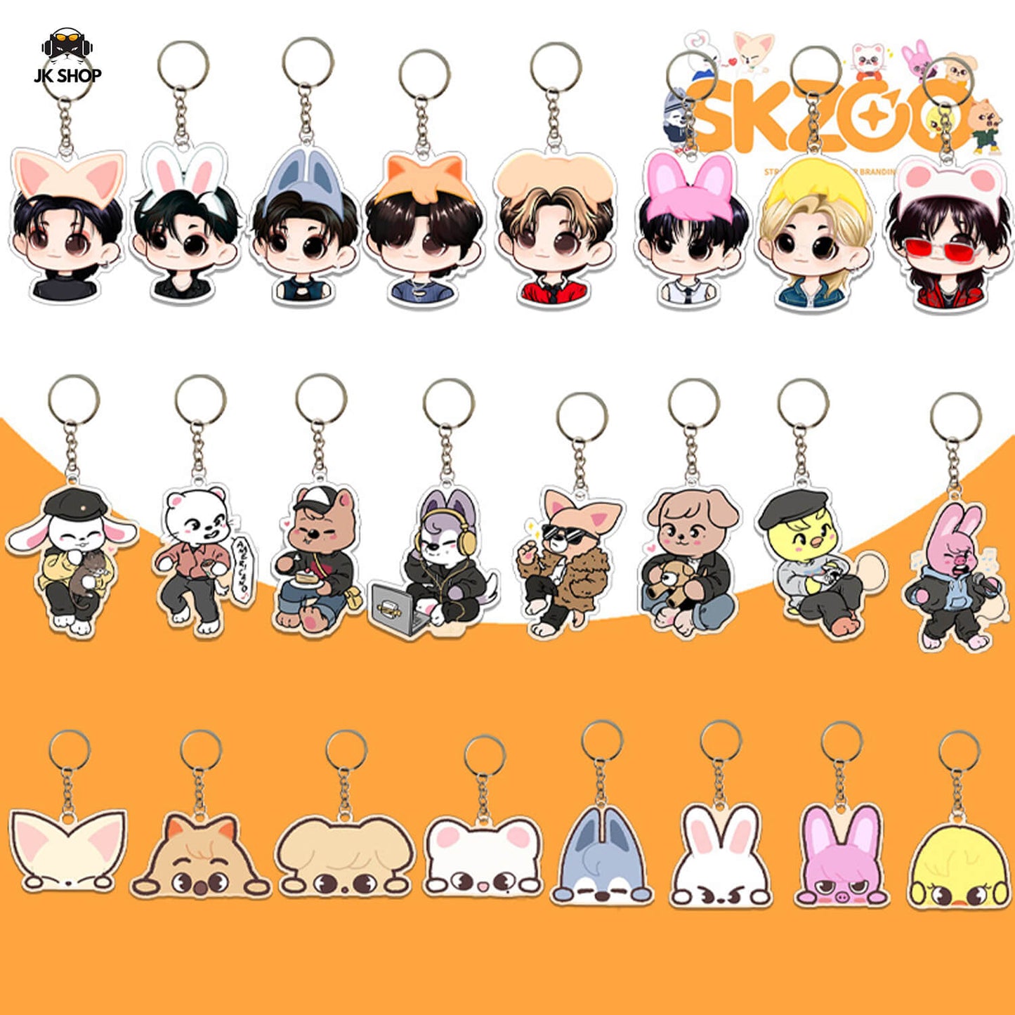 SKZOO Acrylic Charm Keychain (New)