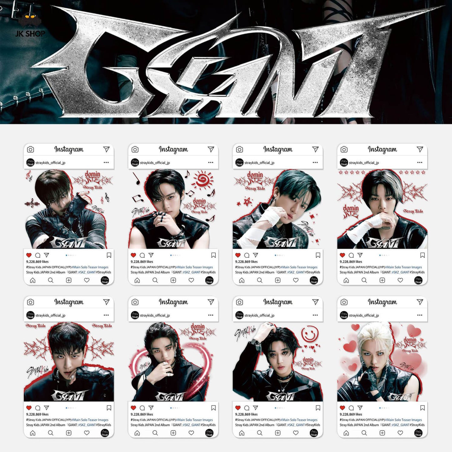 Straykids Transparent instagram Card Collection<2 New Release>