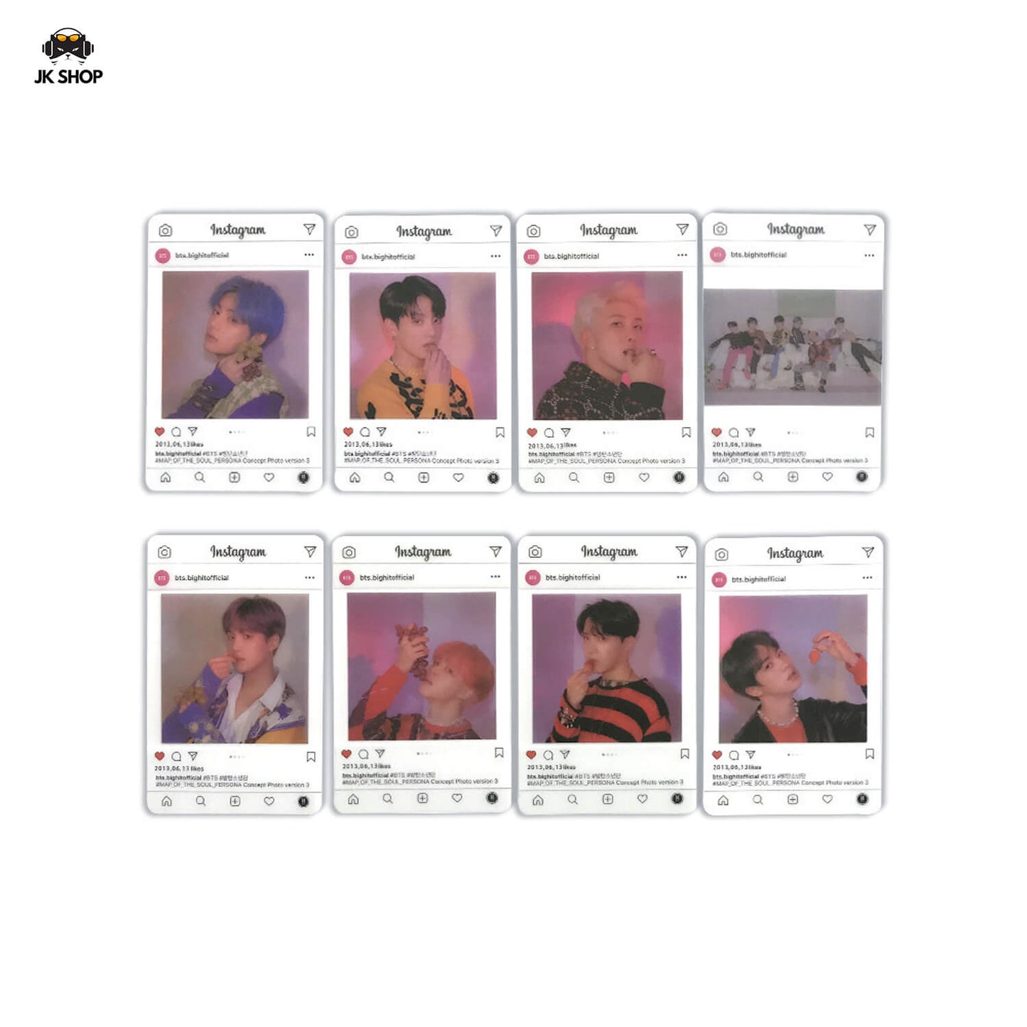 BTS Transparent Instagram Card