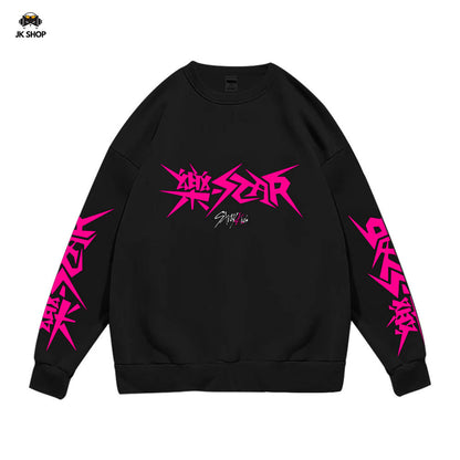 StrayKids RockStar LOGO Hoodless Hoodie Collection