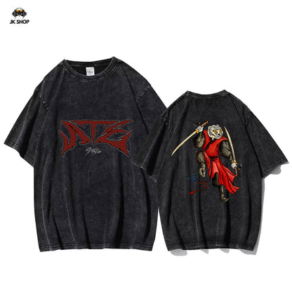 StrayKids insipired SLASH Vintage Washed T-Shirt