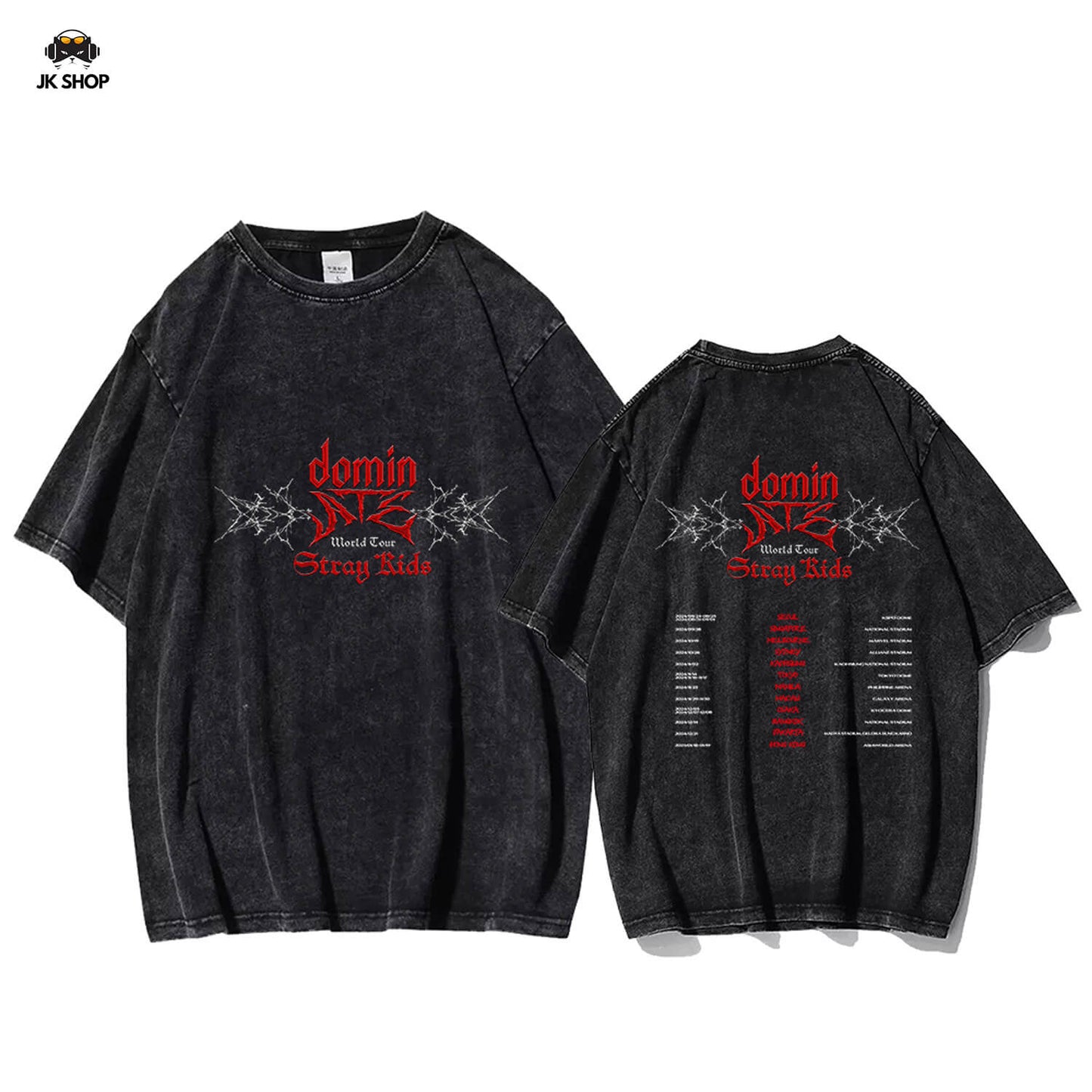 StrayKids insipired ATE Vintage Washed T-Shirt