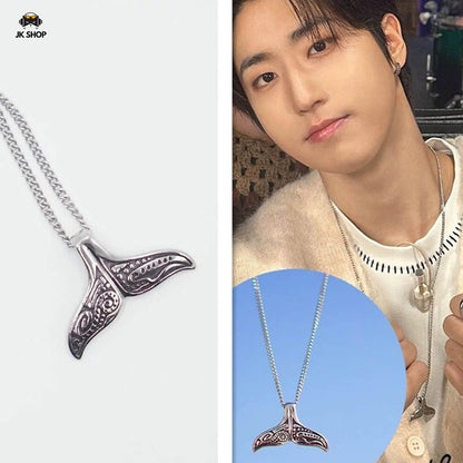 StrayKids Han Whale Pendant Necklace