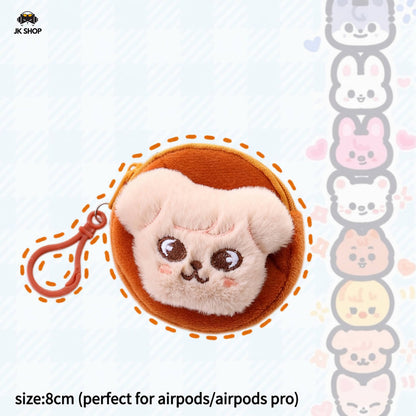 SK Mini Plush Airpods Pouch Coin Purse
