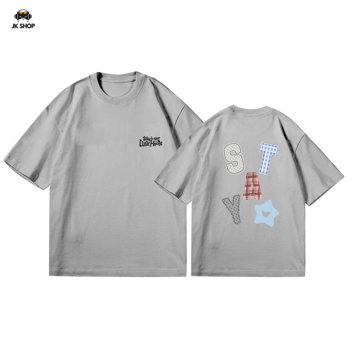 Stay in our little house Pure Cotton T-Shirt