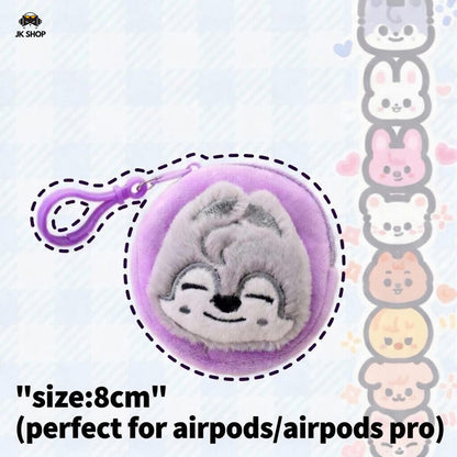 SK Mini Plush Airpods Pouch Coin Purse